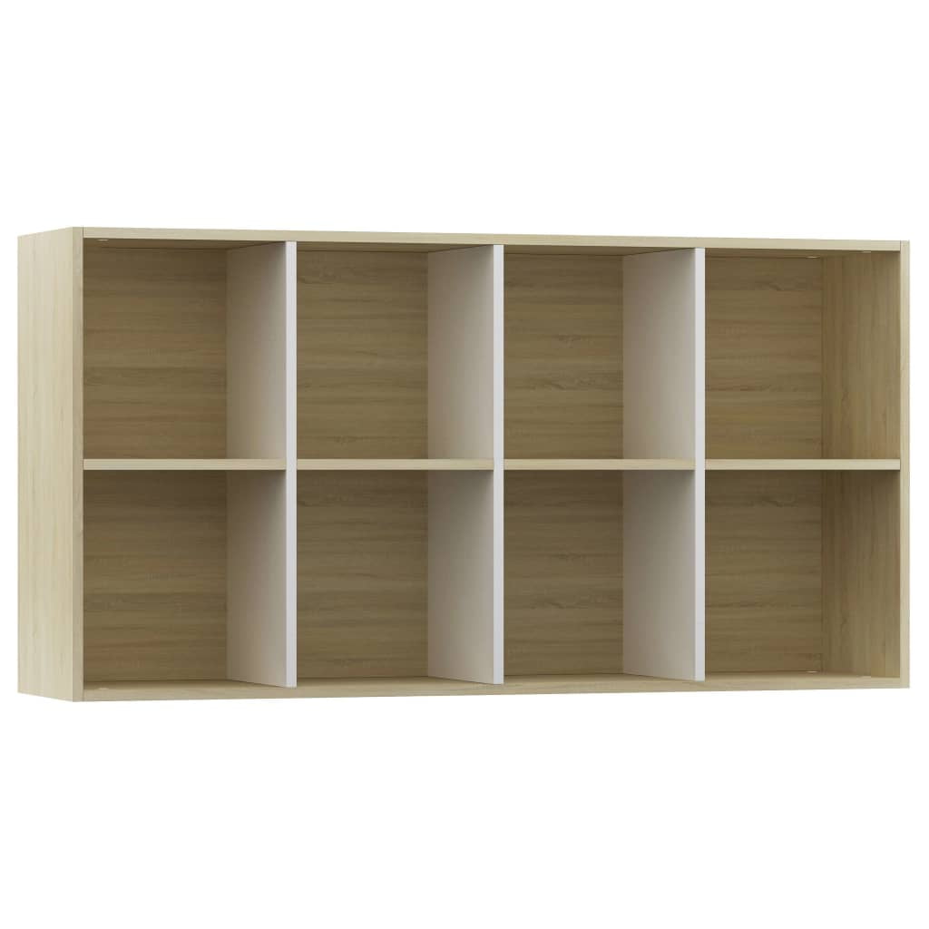 Kepooman 26" Two Rows & Four Layers Sideboard Bookcade for Living Room Bedroom, Multi-color