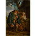 thumbnail image 3 of Adriaen Pietersz. Van De Venne 11x14 Black Modern Framed Museum Art Print Titled - A Beggar's Couple, 3 of 5