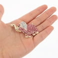 thumbnail image 5 of FRCOLOR Vintage Elephant Brooch Pin for Women Men Animal Lapel Pins Corsage Badge Clothes Scarf Clip for Suit Dress Accessories Jewelry Pink, 5 of 8