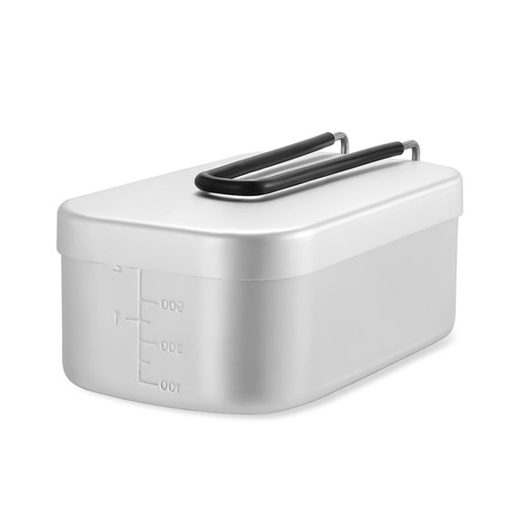 Naierhg Heatable Leak-proof Bento Box 304 Stainless Steel Camping Cooking Food Box for Office