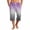 Purple, variant on Mens Swim Trunks Men's Gradient Print Casual Drawstring Cropped Capri Pants Summer Swim Trunks Beach Shorts with Elastic Waist Resort Style for Vacation Spring Travel Red XL