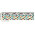 thumbnail image 3 of Colorful Fabric by the Yard Upholstery, Diagonal Nested Squares with Retro Effect Simplistic Geometrical Checkered Style, Decorative Fabric for DIY and Home Accents, Multicolor by Ambesonne, 3 of 5