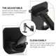 thumbnail image 5 of unbranded Soporte Plegable Adhesivo Negro Para Teléfono Montaje En Pared Fácil De Usar En Casa, 5 of 5
