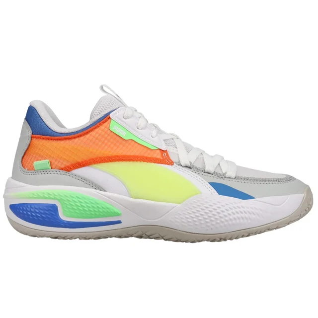 PU & MA Court Rider Twofold Basketball Mens White Sneakers Athletic Shoes 195658-0