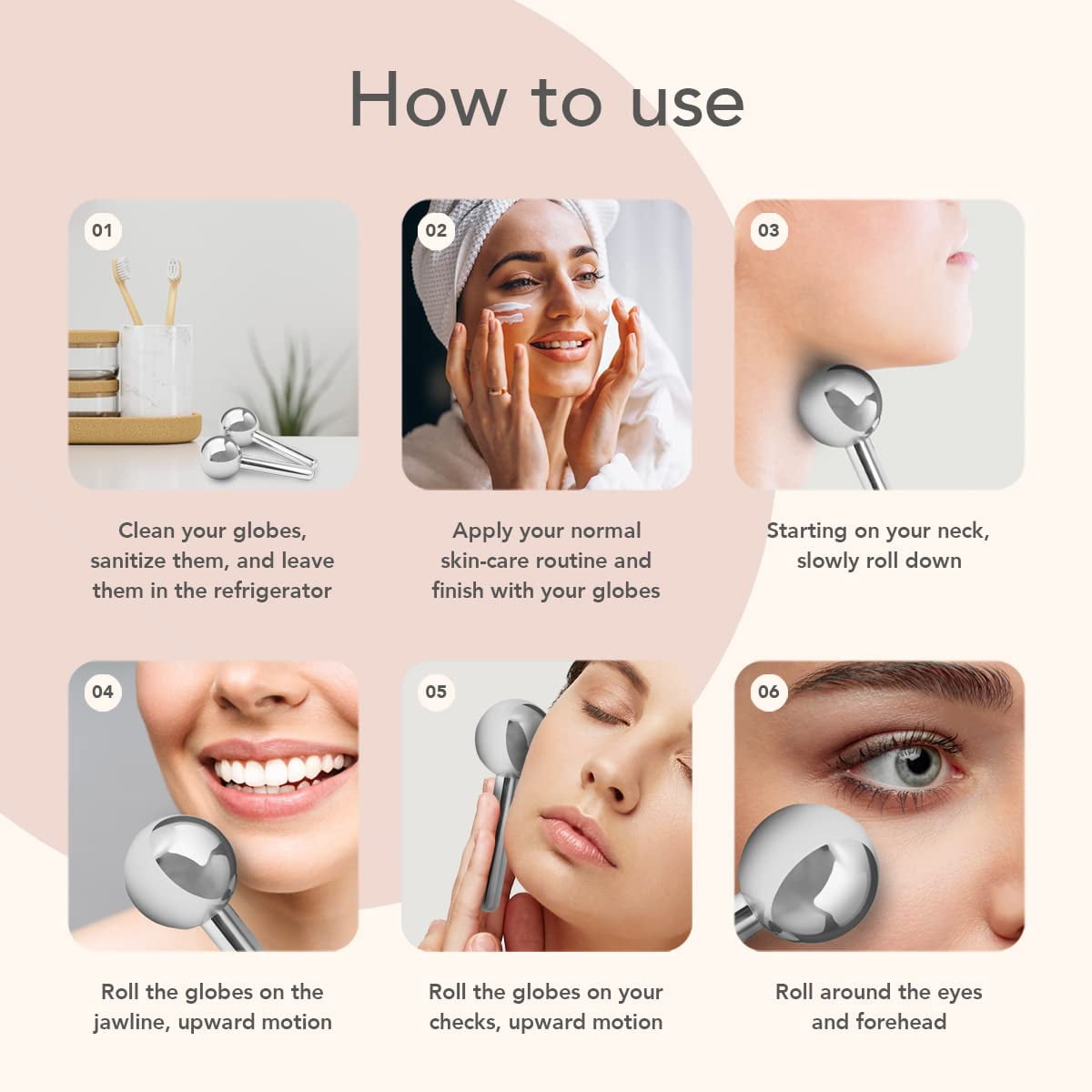 Fronnor Ice Skin Care Spa Tools,Mothers Day Gifts Idea,Therapeutic  to Tighten Brighten Complexion and Reduce Wrinkles,Massager Under Eye Puffiness