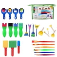 thumbnail image 2 of SPOORYYO 26 PCS Sponge Painting Brushes Set for Early Learning and Creative Art Activities, 2 of 6
