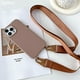 thumbnail image 2 of Funda de silicona mate con correa de collar cruzado para iPhone, 15, 14 Pro Max, 11, 12, 13 Mini, XR, X, XS, 7, 8 Plus, SE, cubierta a prueba de golpes, 2 of 4