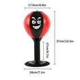 thumbnail image 2 of Xecvkr Suction Cup Tabletop Boxing Speed Ball Stress Relief Leather Heavy Duty Spring Office Home Compact Mini Punch Training 37cm 1pc, 2 of 9