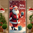 thumbnail image 4 of Christmas Theme Merry Christmas Banner Santa Claus Design Festive Decoration Holiday Backdrop for Christmas Party Holiday Celebration Winter Decoration, 4 of 9