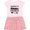 Pink With Stripes, variant on Inktastic San Diego California Someone Loves Me Skyline Girls Toddler Dress