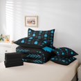 thumbnail image 6 of Feelyou Hippie Ghost Bedding Comforter Set 7pcs, Bohemian Damask Aztec King Bedding Sets, 6 of 8
