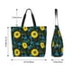 thumbnail image 5 of Disketp Sunflowers And Blue Flower Bolsa Tote Estampada para Mujer, Bolso de Hombro y de Mano para Compras y Viajes, 5 of 8