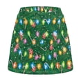 thumbnail image 5 of Yuyamidu Colorful Lights Skirts for Women Size XL Candy Canes High Waisted Stretchy Tennis Skort with Built-in Shorts Athletic Casual Golf Skort for Christmas, Green, 5 of 8