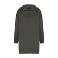 thumbnail image 3 of Ftwytp Women Hoodies Dress Button Sweatshirts Dress Casual Long Sleeve Tunic Dress Oversized Sweatshirts with Pocket Christmas Solid Women Long Sleeve Hooded Sweatshirt Ladies Dress, 3 of 6