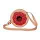 thumbnail image 1 of Bolsa en forma de DONA CON CHISPAS, Diseño de Comida, Pan Dulce, Bandolera para Mujer, Cross-Body, Correa Ajustable, Color Rosa, Moda Kawaii, Novedoso y Encantador (Bolsas para Mujer)., 1 of 5