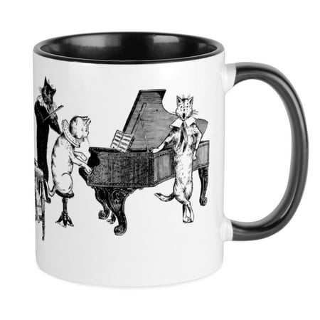 

CafePress - Cat Music Mug - Ceramic Coffee Tea Novelty Mug Cup 11 oz