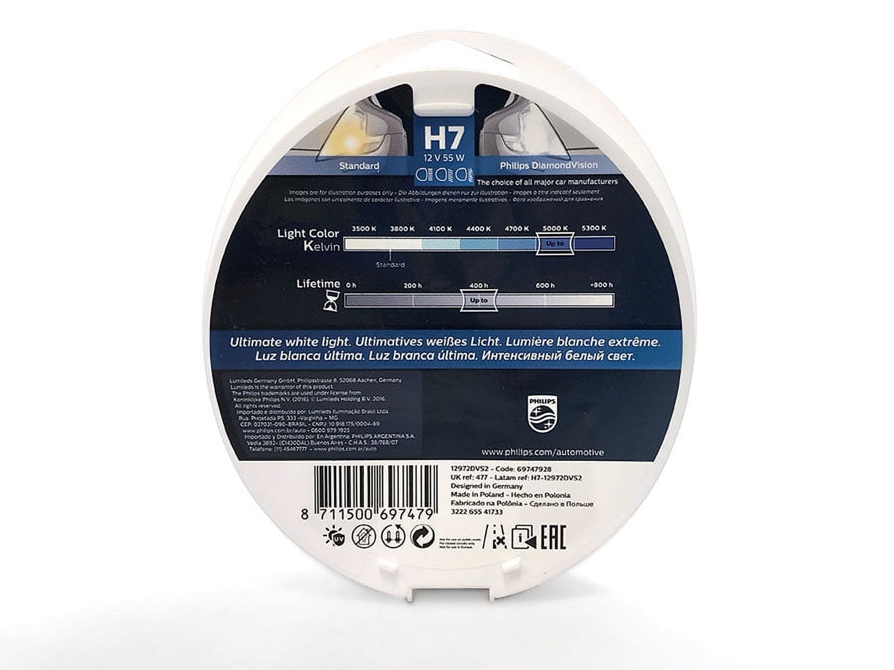 Ampoules halogènes H7 Philips ColorVision pour Opel