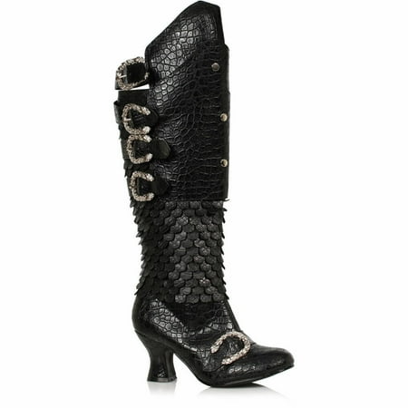 

Ellie Shoes E-253-Draga Medieval Womens Combat Boot with removable Cuff Red / 8