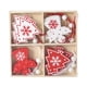 thumbnail image 2 of onlyliua Liquidación Juego de 12 Adornos Navideños de Madera Pintados con Forma de Ángel para Árbol de Navidad, Adornos Colgantes para Hacer Tu Mismo, 2 of 3