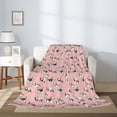 thumbnail image 2 of Disketp French Bulldog 1 Cozy Flannel Fleece Throw Blanket: Has a velvety texture for All Seasons - Perfect for Women, Men, & Kids"50"x40", 2 of 6