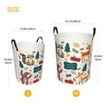 thumbnail image 5 of XMXT Collapsible Laundry Basket, Forest Cute Animals Polyester Waterproof Laundry Hampers Dirty Clothes Hamper, 40L, 5 of 8