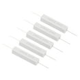 thumbnail image 1 of Unique Bargains 5 Pcs Résistances 2,2 Ohms, Résistance Céramique 10W Kit de Résistance de Puissance Tolérance 5 % pour Adaptateurs Audio, 1 of 4