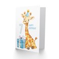 thumbnail image 2 of 7th Birthday Card Cute Giraffe Party Hat Cartoon Fun Kids Age 7 Year Old Child For Son Daughter Girl Boy Happy Card, 2 of 3