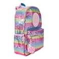 thumbnail image 4 of Wonder Nation Girls 17" Laptop Backpack Smiles & Rainbows Rosy Petal Sequin, 4 of 4