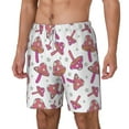 thumbnail image 2 of Uemuo Purple Mushroom Pattern Mens Swim Trunks Quick Dry Board Shorts with Mesh Lining, Stretch Beach Shorts Quick Dry No-Chafing Board Shorts-Medium, 2 of 9