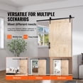 thumbnail image 2 of KFFKFF 42" x 84" Barn Door Hardware kit, Barn Door Track, Spruce Wood Panelled Slab, Sliding Door Hardware kit, Smoothly and Quietly -Heavy Duty Sturdy, Barn Door Kit with 8-in-1 Floor Guide, 2 of 9