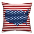 thumbnail image 2 of Creative Products Star and Stripes Country 18x18 Spun Poly Pillow, 2 of 3