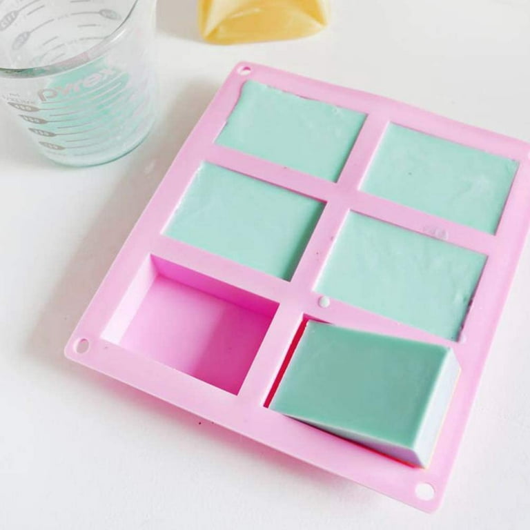 Soap Silicone Molds 2pcs 12 Cavities Square Baking Mold for Soap Candles  and Jelly