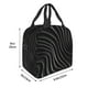 thumbnail image 3 of Easygdp Abstract Black And White Waves Bolsa Térmica Premium - Tela Oxford Impermeable, Gran Capacidad, Bolsillo Frontal, Unisex para Trabajo, Escuela, Actividades al Aire Libre y Picnics, 3 of 8