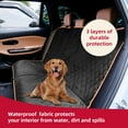 thumbnail image 6 of FURRYFECTION Dog Seat Cover for Back Seat,100% Waterproof Dog Seat,Detachable Washable Pet Seat for Cars Trucks and SUVs,Black, 6 of 9