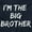 Navy, variant on I'm the Big Brother Siblings Youth T Shirt Tee Boys Infant Toddler Brisco Brands 5T