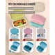 thumbnail image 2 of Pastillero de 4 piezas con 3 compartimentos extraíbles, sin BPA, organizador de pastillas de día/3 veces al día/organizador de pastillas de viaje AM-PM, 2 of 5