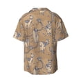 thumbnail image 7 of Kdxio Men's Hawaiian Shirt for Men Short Sleeve Shirt Cactus Alpaca Summer Casual Holiday Beach Button Down T-Shirts, 7 of 7
