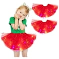 thumbnail image 4 of gljltg 2 Pcs Girls Layered Stars Sequins Tutu Skirt Princess Ballet Dance Dress for 2-8 Years, 4 of 6