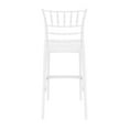 thumbnail image 5 of Luxury Commercial Living 44.5" White Glossy Outdoor Patio Bar Stool, 5 of 9