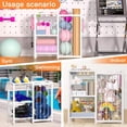 thumbnail image 3 of Sports Equipment Organizer, Ball Storage Rack with Elastic Straps, Garage Sports Organizer Storage Cart with Hooks, Basketball Rack for for golf, Football, Soccer Ball, Bat, White, 3 of 16