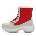 thumbnail image 4 of Juebong Boots on Sale Eva Thick-Soled Women's Shoes Snow Boots High-Top Plus Velvet Warm Cotton Shoes,Red,5.5, 4 of 7