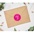 thumbnail image 3 of Darling Souvenir Round 45 Pcs Leaf Vines Thank You Stickers Fuchsia Pink Wedding Envelope Seal-1.6 Inches, 3 of 4