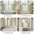 thumbnail image 6 of Dark Sea Green Ombre Tier Curtains, Modern Gradient Abstract Art Light Filtering Kitchen Curtains, 2Pcs Rod Pocket Half Window Treatments Panels for Sink Cafe Cabinet Basement 27.5x45 Inches, 6 of 9