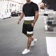 thumbnail image 2 of Men's 3D Short Sleeve Suit Shorts Beach Tropical Sports Suit for Active, 2 of 4