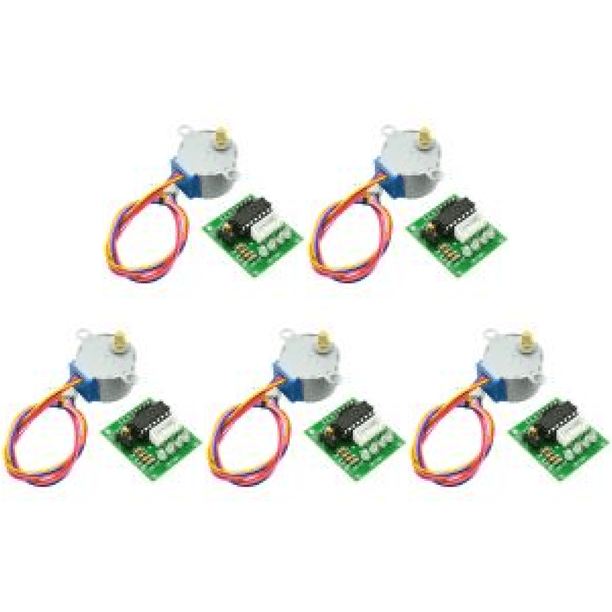 Placa de controlador de motor paso a paso 5V 28BYJ-48 +ULN2003 (28YBJ 48 y ULN2003) Verde