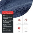 thumbnail image 5 of ZOELNIC Unisex Men Winter Windproof Knitted Wool Beanie Hat Ear Flap Ear Protector Cycling Ski Skull Cap- Navy Blue, 5 of 7