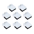 thumbnail image 4 of jifeng 8 Pieces Glass Clamp Adjustable Flat Bracket for Handrail Pool Fence Balcony white, 4 of 9