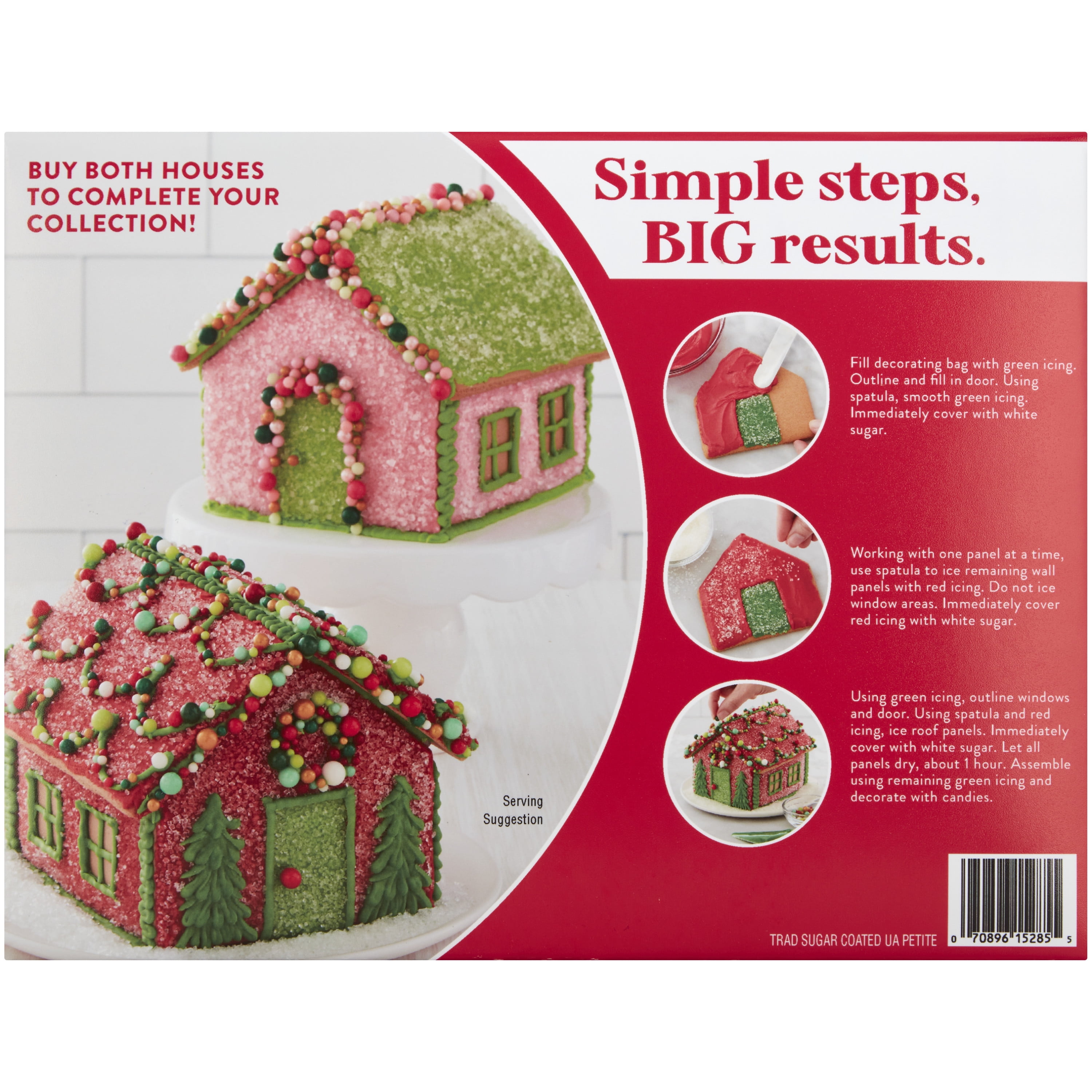 Wilton Ready to Build Sugar Coated Gingerbread House Kit, 11-Piece
