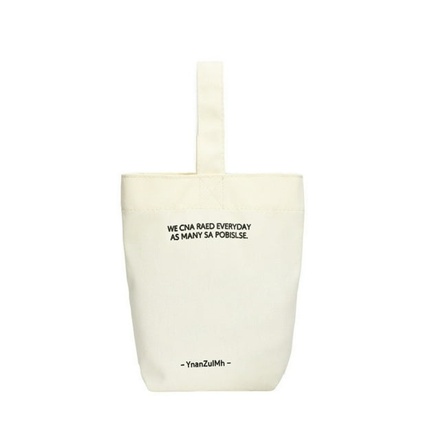 Tote Bolsa de Lona Colorido Mini Bolsa de Lona Portátil Bolso Lindo