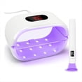 thumbnail image 1 of Luz UV para Resina, Luz UV Lateral con Linterna UV, Temporizador de 3 Velocidades, Pantalla Digital, Lámpara de Curado Rápido de 36 W para Manualidades., 1 of 5
